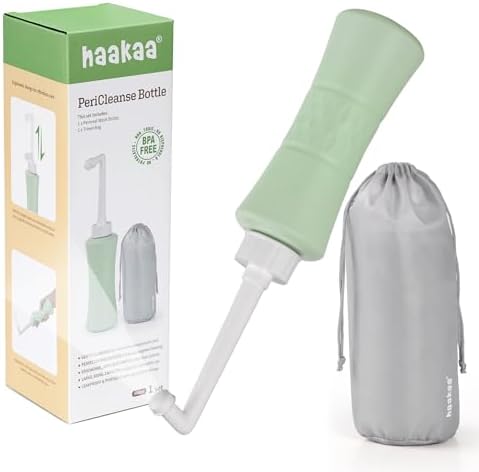 haakaa Upside Down Peri Bottle for Postpartum Care, Portable Bide...