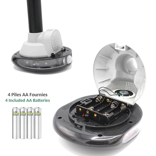 Répulsif solaire sonore FISHTEC avec flash LED et détection 8 m