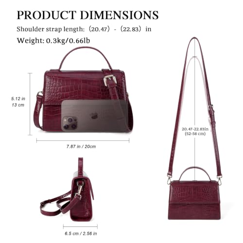 Image of Gladdon Small Crossbody Purse for Womens Trendy Ladies Top Handle Shoulder Bags(S: 5.12''x 7.87''x 2.56'')