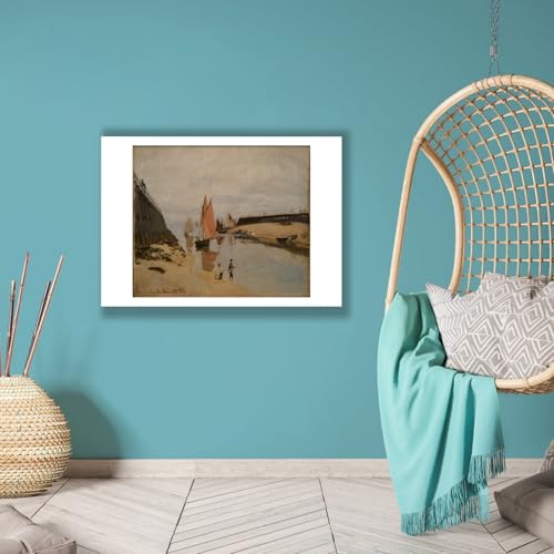Claude Monet Le port de Trouville impression d'art mat XL Spiffing Prints - 6