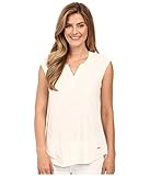 Calvin Klein Jeans Women's Short Sleeve Solid Henley