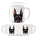 MUGBREW Black Rust Doberman Pinscher Dog Ceramic Coffee Mug Tea Cup, 11 OZ