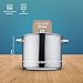 KHG Topf Kochtopf 26 cm, 10 Liter Induktion, Edelstahl unbeschichtet Silber