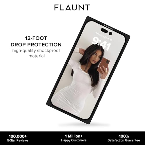 Image of FLAUNT Official Square iPhone Air Case - Abalone Shell | Phone Cover for iPhone Air - Compatible with MagSafe and Wireless Charging - Drop-Tested Shockproof Designer Hard Cover