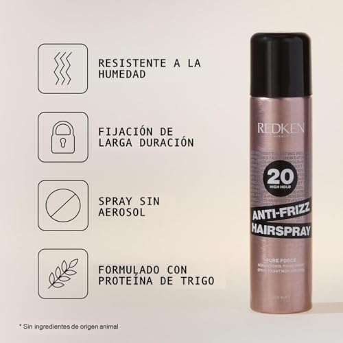 Redken, Laca de fijación anti encrespamiento sin aerosoles, Fijación firme y sin residuos, Fórmula vegana, Anti Frizz, 250ml - imagen 5