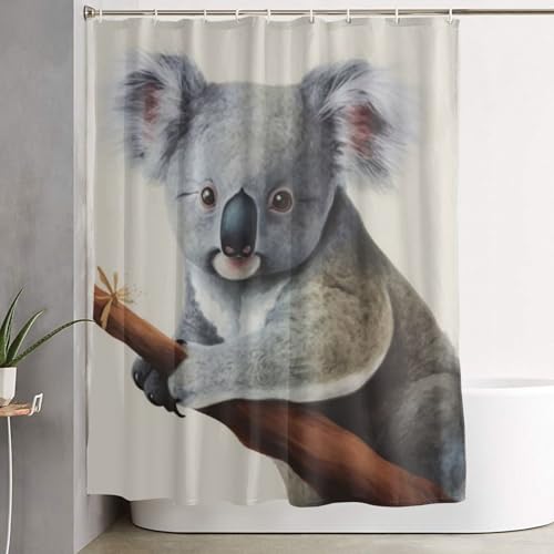 Rideau de douche avec 12 crochets imperméable pour décoration de bain 182x152 cm