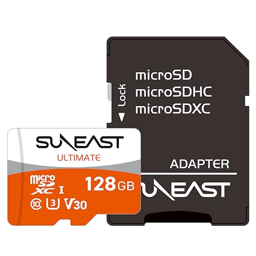 SUNEAST 128GB(1Pack) Micro SDXC Card, Up to 95MB/s Read, 80MB/s Write by SUNEAST - Used condition - US$21.59