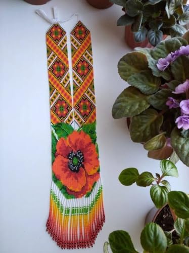 Collier Gerdan ukrainien perles fait main bijou traditionnel d'exception
