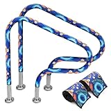 Solaradgy 2Pcs Non-Slip Pool Handrail Cover, 6ft Pool Railings for Inground Pools, Weather-Resistant Swimming Pool Rail Sleeve, Easy to Install and Fits Most Standard Pool Ladders