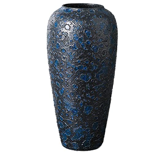 HH-CC Florero de cerámica retro viejo clásico arreglo de flores sala de estar decoración adornos SHANCL (Color: C) Cover