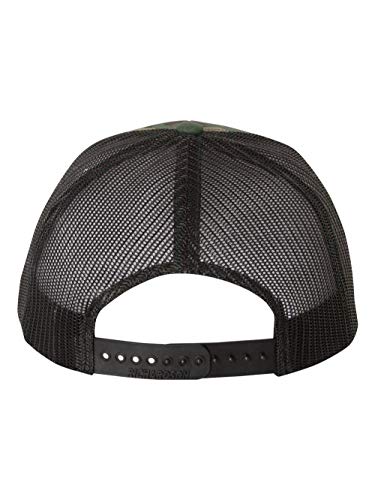 Image of Richardson 112P Patterned Snapback Trucker Hat - Custom Leather Patch Hat | No Minimals | Volume Tiered Pricing