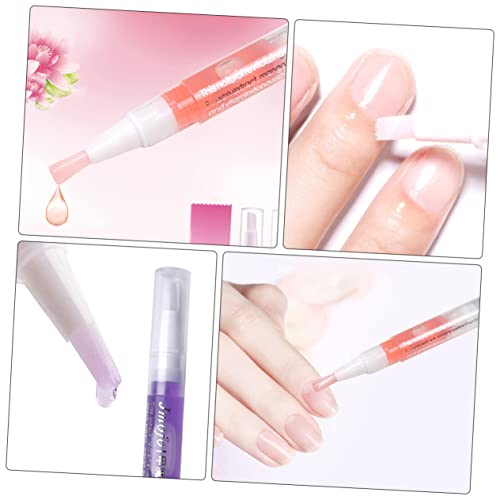 FRCOLOR 6 Pçs Óleo De Dedo Amaciante Ferramentas De Manicure Canetas De Esmalte De Unhas Transparent