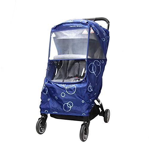 Wonder buggy Universal Stroller Weather Shield Rain Cover with Bubble,Waterproof, Windproof Protection, Travel-Friendly