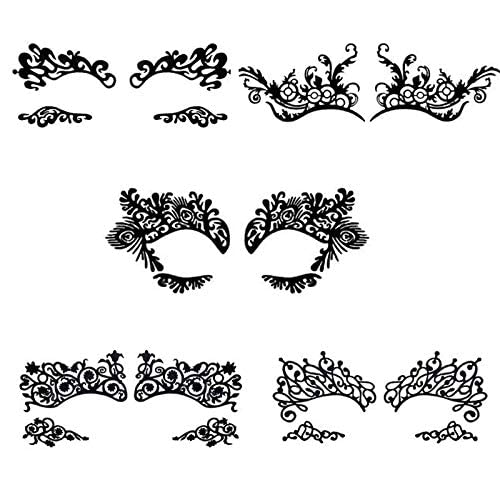 Temporäre Augen-Tattoos & Eyeliner-Aufkleber – 18 Blätter, Wasserfest, Für Halloween & Partys