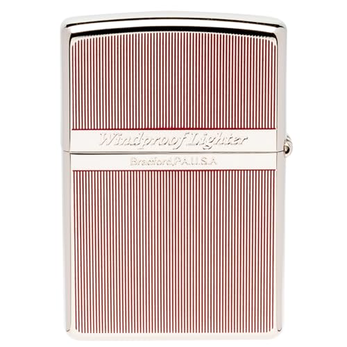 Encendedor Zippo clásico de latón con diseño grabado miniatura 2