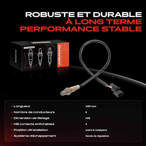 Capteur d'oxygène sonde lambda de remplacement 250-25004 pour A4 8D2