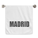 Größe: 13 x 29 Zoll DIYthinker Madrid Spanien Stadt Name Circlet Handtücher weichen Handtuch Waschlappen 13X29 Zoll 13 x 29 Inch Weiß
