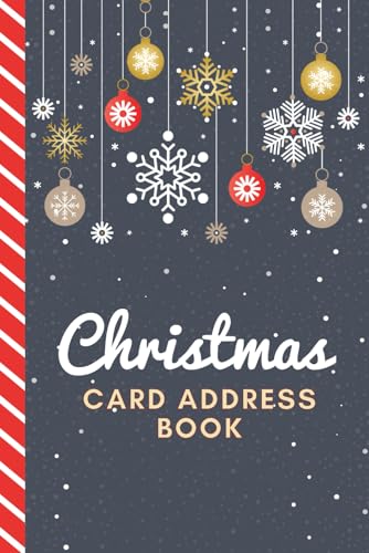 Christmas Card Address Book: 10-Year Logbook / 6x...