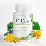 14 in 1 Advanced Eye Formula, Eye Supplement with Lutein, Zeaxanthin, Vision & Focus, Suitable for Adults and Seniors, Support 60 Capsules (1)