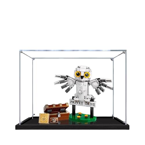 Acrylic Display Case for Lego 76425 4 Privet Drive Hedwig Model, 3mm Dustproof Display Box, Display Case Compatible with Lego 76425 (Model Not Included) (Transparent 2MM)