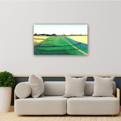 Image sur Toile V-Les champs 80x145cm édition d'art sur texture canvas pour une décoration murale raffinée