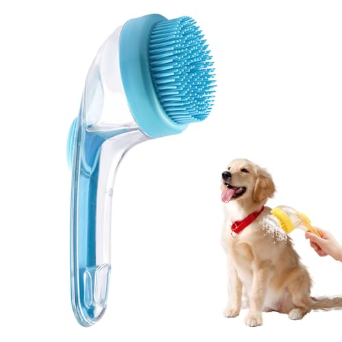 2025 New Pet Bath Brush, 2 in 1 Dog Bathing Grooming Massage Brus...
