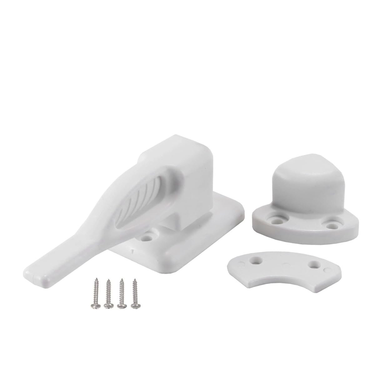 Huba Cerradura para ventana de caravana, soporte para puerta de caravana, para autocaravanas, autocaravanas y vehículos de conversión (97 x 46 x 20 mm)