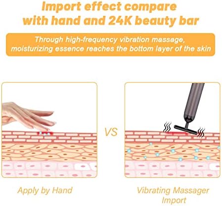 Beauty Bar Gold Face Massager for Skin Care T-Shape — lifestyle photo