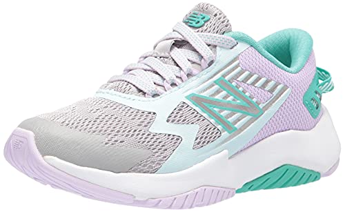 New Balance Kid's Rave Run V1 Lace-Up Running Shoe, Rain Cloud/Astral Glow/Summer Jade, 11.5 M US Little Kid (4-8 Years)
