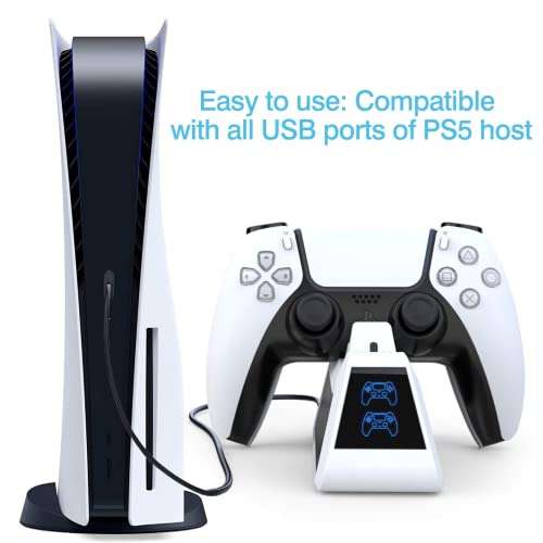 Oivo - Chargeur Double Pour Playstation 5,Station De Charge P5,Double,Pour Joyst
