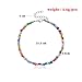 IXDEAXLY Colorful Beaded Initial Anklet for Women Bohemian Beaded Fashion Anklet-Colorful