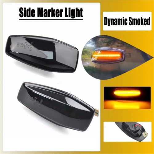 Feu de position latéral LED dynamique fumé noir pour KIA Sportage JE et Rio