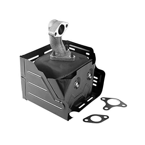 Cluparis Muffler Exhaust Assembly Replaces Honda GX340 GX390 11HP&13HP with Exhaust Pipe For 18310-ZE2-W61 - Thumbnail 2
