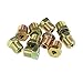 X AUTOHAUX 10pcs 1/2 Inch-20 Threads Brake Line Nut Fittings for 3/16