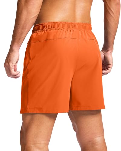 Image of G Gradual Men's Athletic Running Shorts with Zipper Pockets Quick Dry 7 inch / 5 inch / 9 inch Workout Gym Shorts for Basketball Hiking