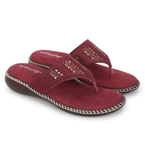 Image of ORTHO JOY doctor Footwear for women|| Fancy Footwear For Women || Orthopedic Women's Fancy Slipper /Sandal For Women