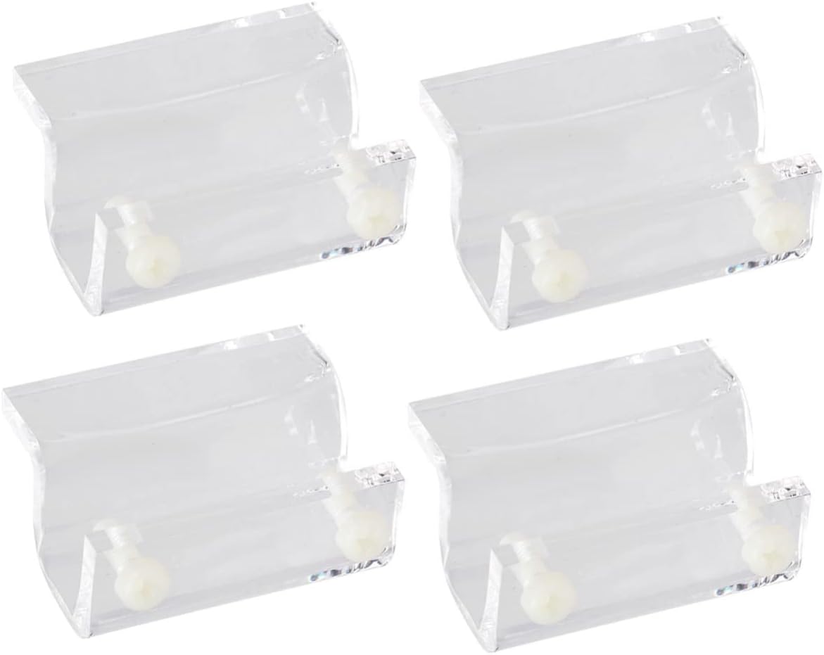 BESPORTBLE 12pcs Acrylic Fish Tank Cover Holder Support Bracket Aquarium Rack Compatible for Open Fish Tanks Turtle Pet Boxes
