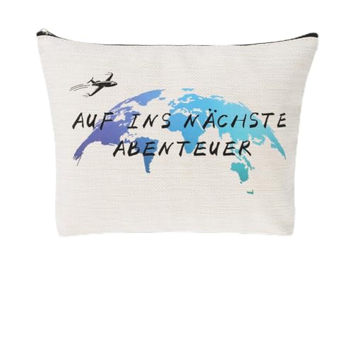GOTDYBST Reise Geschenk, World Globe Bracelet Bringen Sie Grußkarten Mit,Reisekosmetiktasche, Freundschaftsarmbänder - Auslandsjahr Abschiedsgeschenk Für Freunde, Familie, Kollegen, Weltreisende