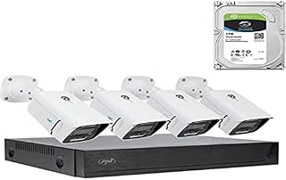 PNI House IPMAX POE 3LR video surveillance kit, NVR with 4 POE ports, 4 cameras with IP 3MP, outdoor, Power over Ethernet, HDD 1Tb Included