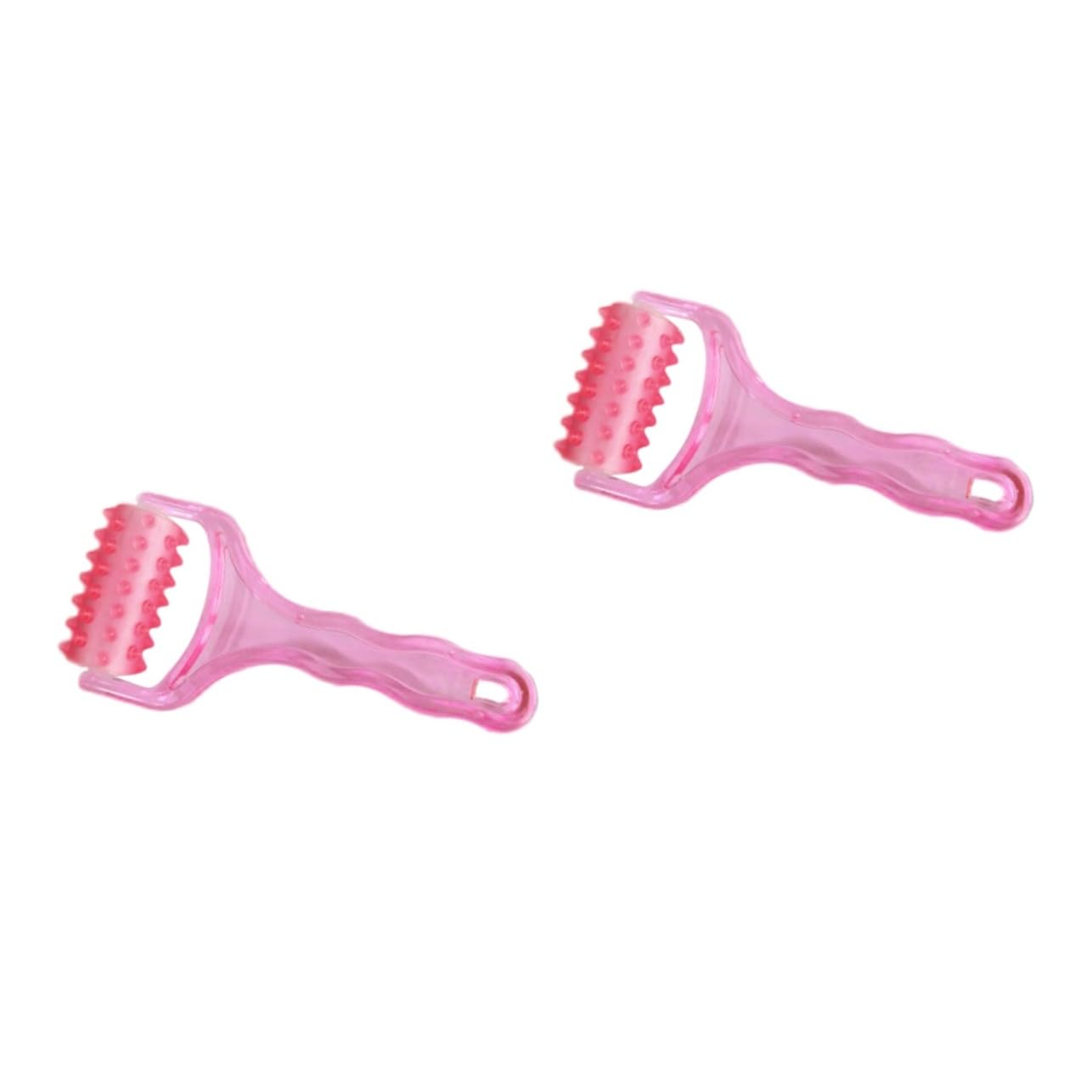 HAWILLOSCH 2pcs Ergonomic Design Massager Easy to Operate Roller Massager for Skincare