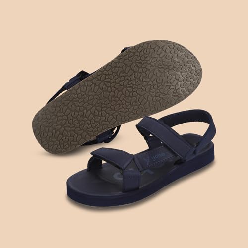 Image of YOHO EVA Sandals for Women | EVA sole | Comfortable cushioned sole with TPR base | Lightweight | Soft skin friendly straps | Adjustable straps | Velcro closure | Vibrant colour options