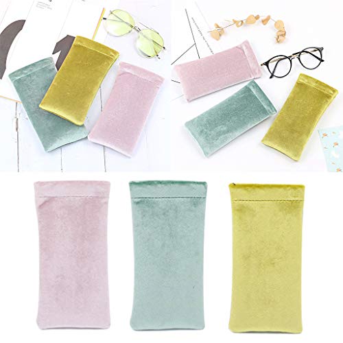 kowaku 3 óculos, estojo de óculos com fecho de apertar na parte superior para