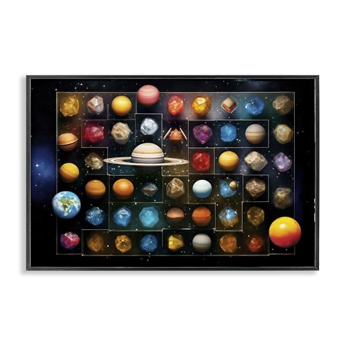 Tableau moderne espace Stupell cadre noir pour mur vide chic