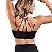 Gotoly Mujer Sujetador Deportivo Camiseta sin Costura Sujetador para Yoga Fitness Ejercicio Diario Ropa interio Almohadilla Extraíble Bra Sport Bra (Negro, X-Large)