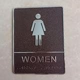 WC-Schild für das Büro, selbstklebendes Türschild für Herren- und Damen-WC, leicht ablösbarer Aufkleber