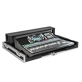 Sound Town ATA Plywood Mixer Case with Interior Foam Protection, Doghouse and Caster wheels for Allen & Heath SQ7 Mixer Console (STRC-SQ7DH)