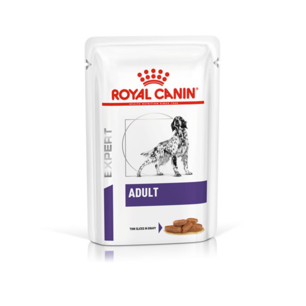 ROYAL CANIN Veterinary Health Nutrition Expert Adult Wet Dog Food - Thin Slices in Gravy - 48 x 100g Pouches