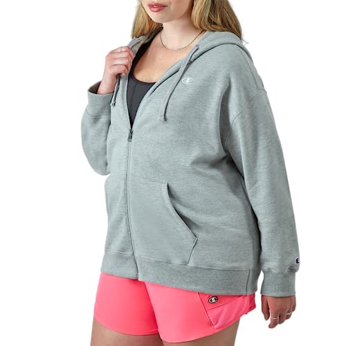 Champion Women's Full-Zip Hoodie, Powerblend, Fleece Sweatshirt, Hoodie Sweatshirt for Women - image 4