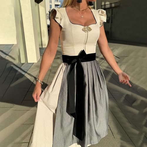 Dirndl elegante de diseño clásico con falda tradicional de mujer 2