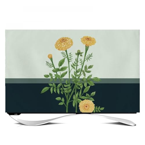 HSTANGKY Protector De Pantalla Universal Y Moderno Para Pantallas Planas/curvas, Monitores De Escritorio O De Pared Decoración Sencilla Para TV/computadora-flower2||80inch